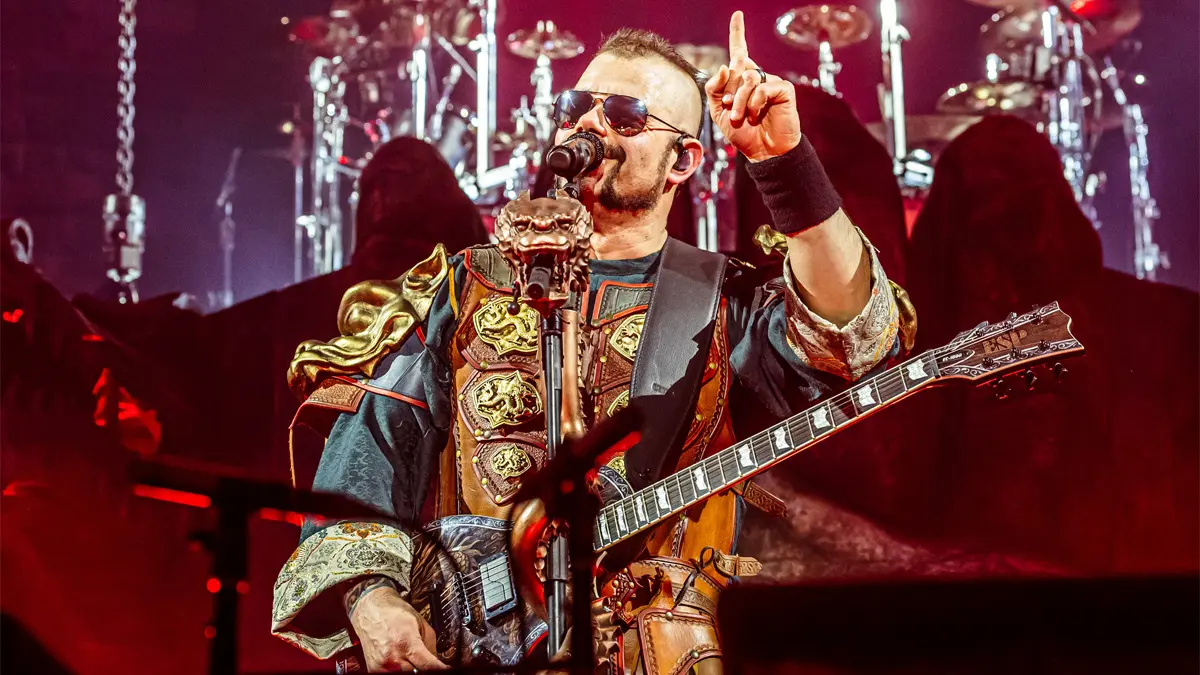Sabaton performing on tour